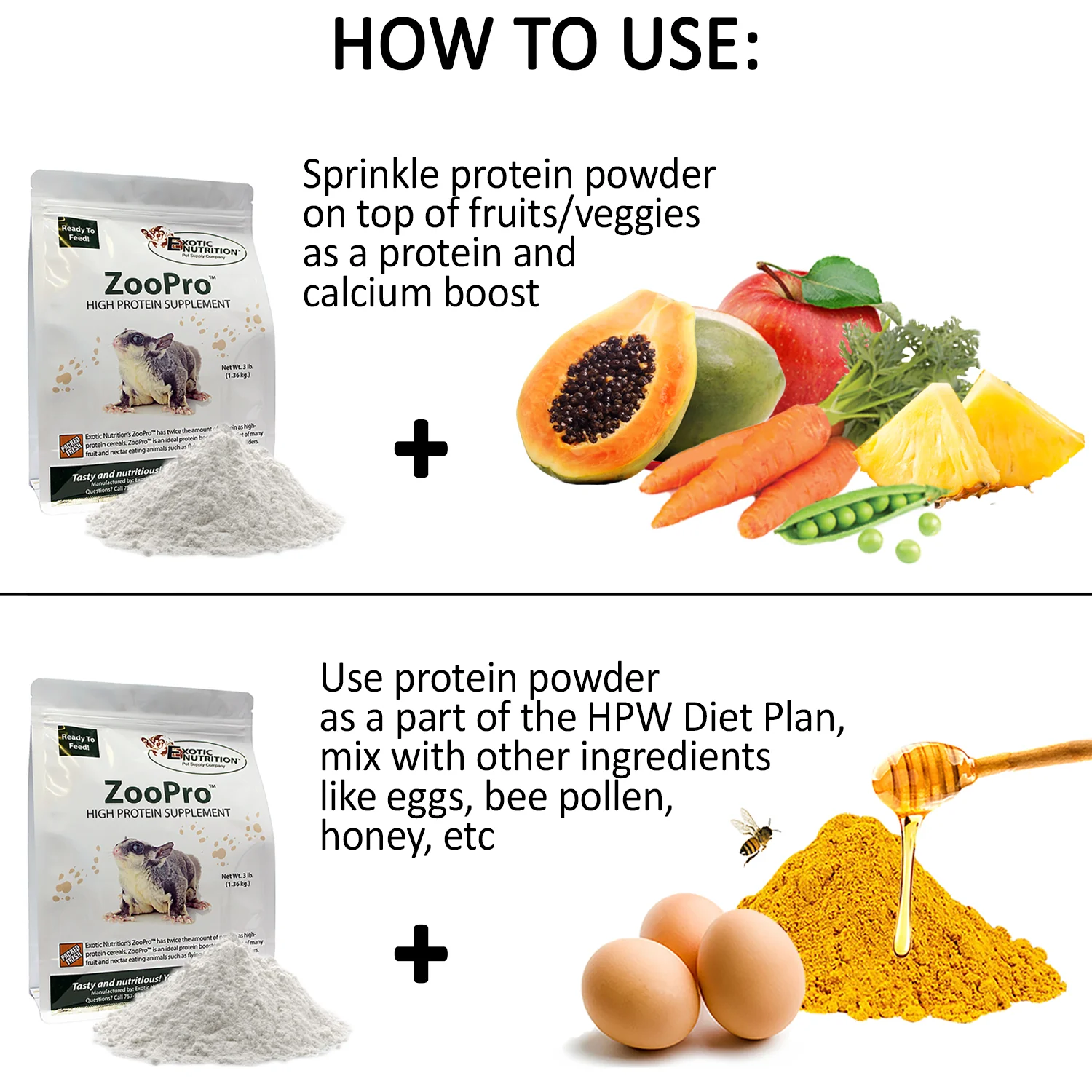Suplemento Alto en Proteína ZooPro – 8.8 oz - Image 3